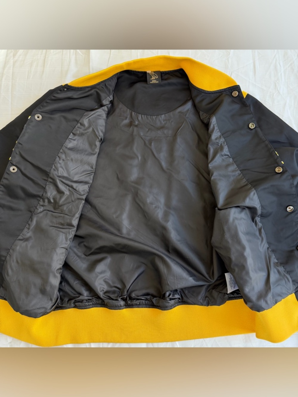 OVO varsity jacket- black embroided baseball jacket - Picture 10 of 11